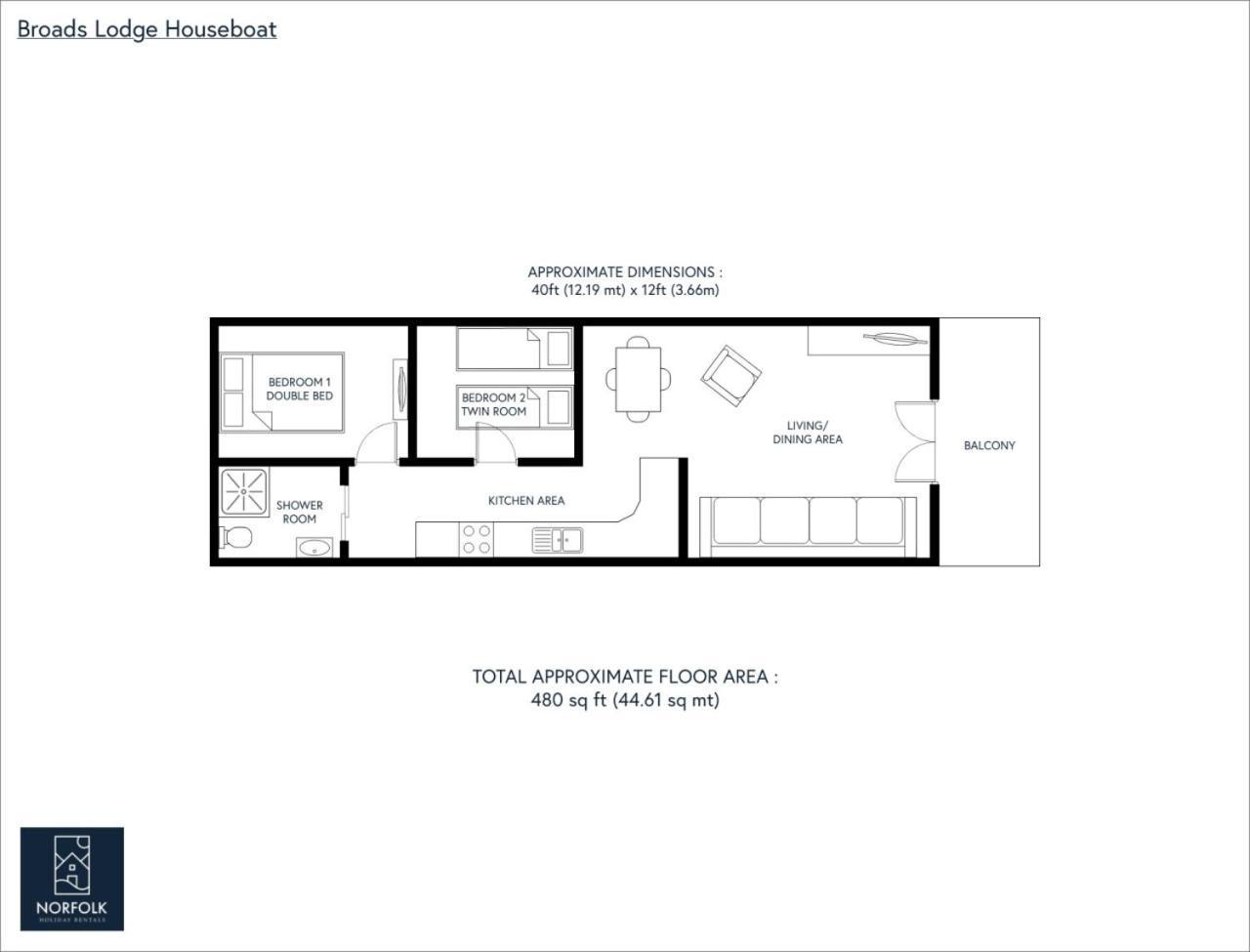 Hickling Broads Lodge Houseboat Сталъм Екстериор снимка